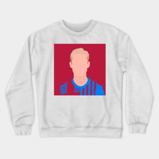 Frenkie de Jong Minimalistic Face Art Crewneck Sweatshirt